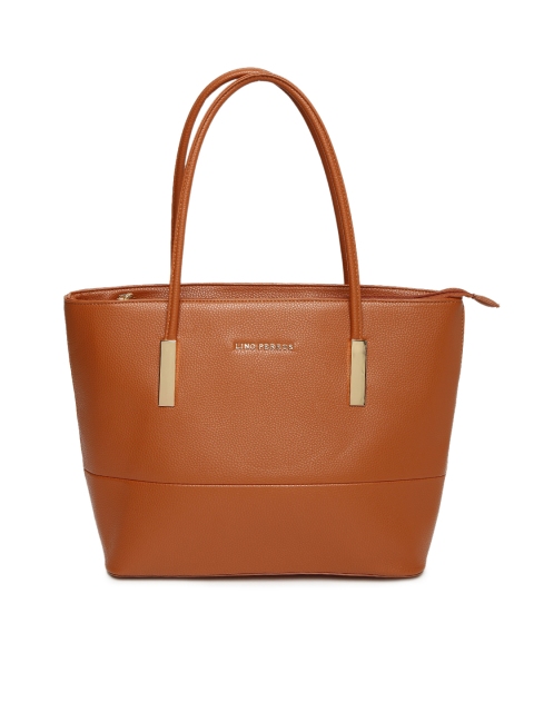 

Lino Perros Tan Solid Shoulder Bag