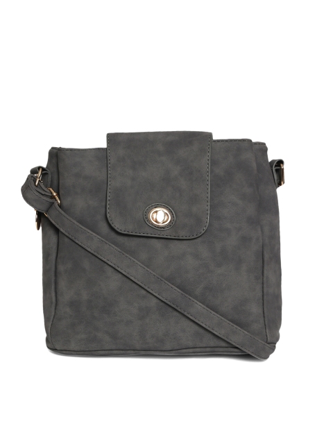 

Lino Perros Grey Solid Sling Bag