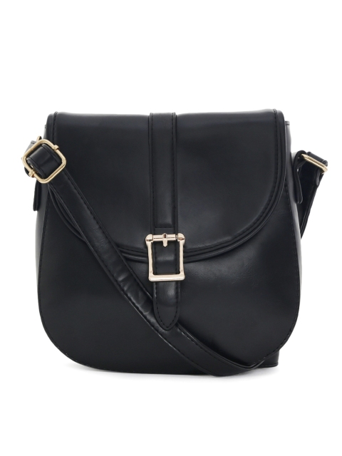 

Lino Perros Black Solid Sling Bag