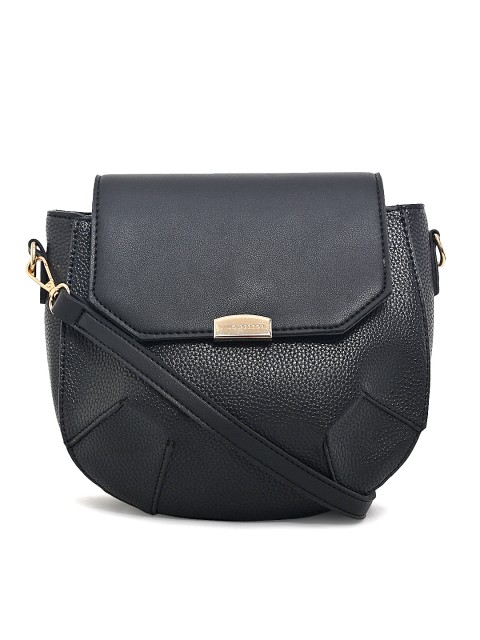 

Lino Perros Black Solid Sling Bag