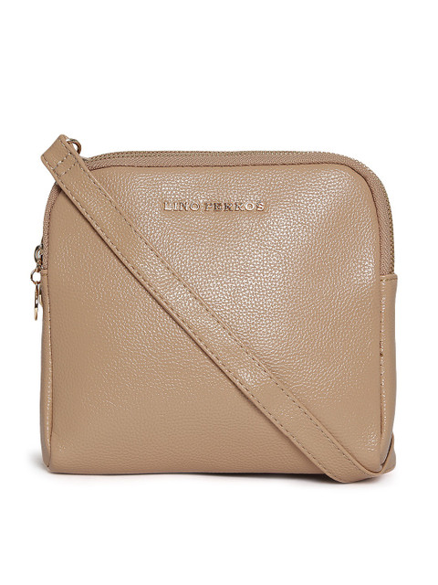 

Lino Perros Beige Solid Sling Bag
