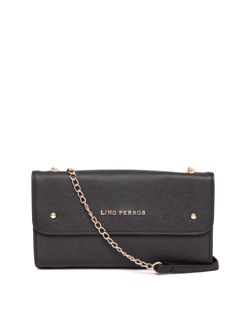 

Lino Perros Black Solid Sling Bag