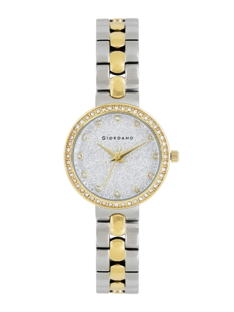 

GIORDANO Women Silver-Toned Analogue Embellished Watch A2068-55