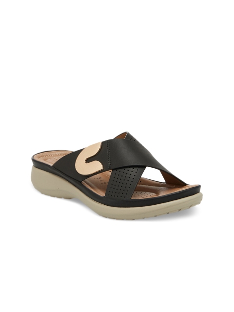 

Wet Blue Women Black Solid Sandals