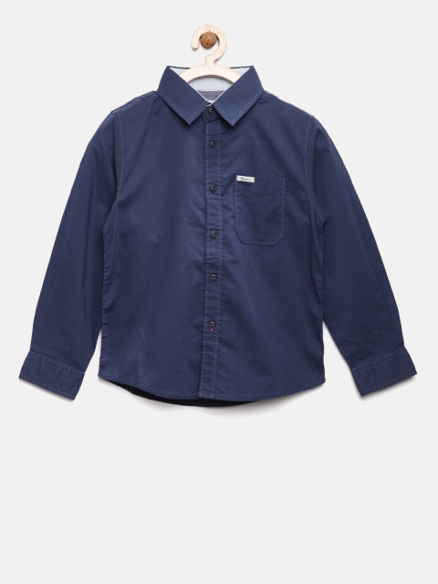 

Pepe Jeans Boys Navy Blue Printed Detail Casual Shirt