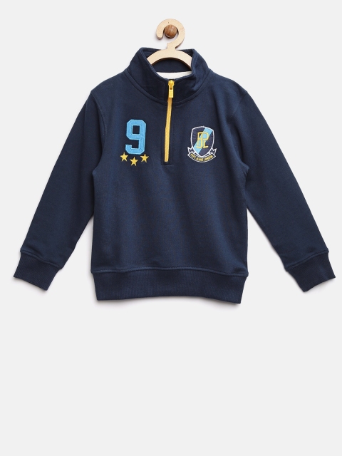

Pepe Jeans Boys Navy Solid Sweatshirt, Navy blue