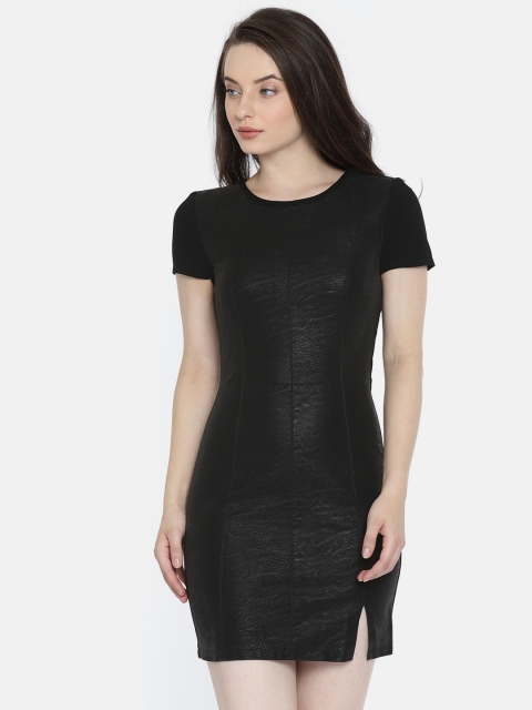 

ONLY Women Black Solid Sheath Dress