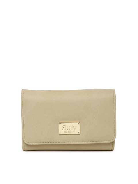

Allen Solly Women Beige Solid Three Fold Wallet