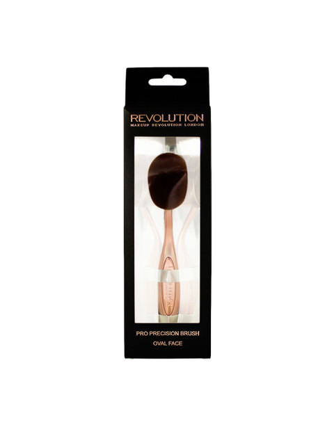 

Makeup Revolution London Pro Precision Oval Face Brush - Rose Gold-Toned