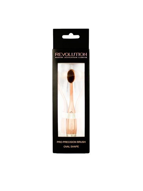

Makeup Revolution London Rose Gold-Toned Pro Precision Oval Shape Brush