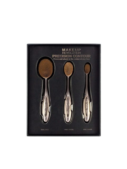 

Makeup Revolution London Set of 3 Rose Gold-Toned Precision Contour Brushes