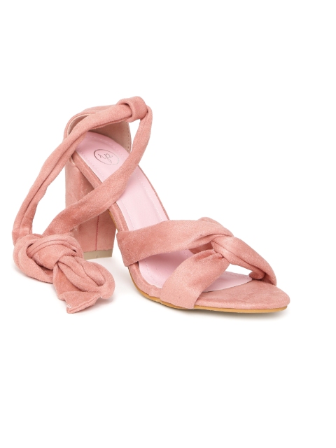 

red pout Women Pink Solid Sandals
