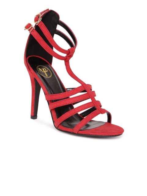 

red pout Women Red Solid Stilettos
