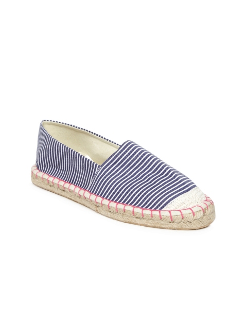

People Women Blue & White Striped Espadrilles