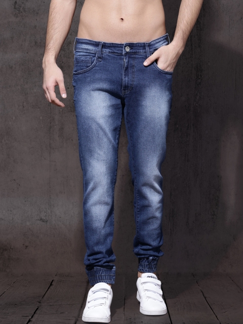 

Roadster Men Blue Slim Fit Mid-Rise Clean Look Stretchable Joggers