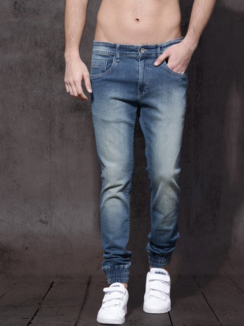 

Roadster Men Blue Slim Fit Mid-Rise Clean Look Stretchable Joggers