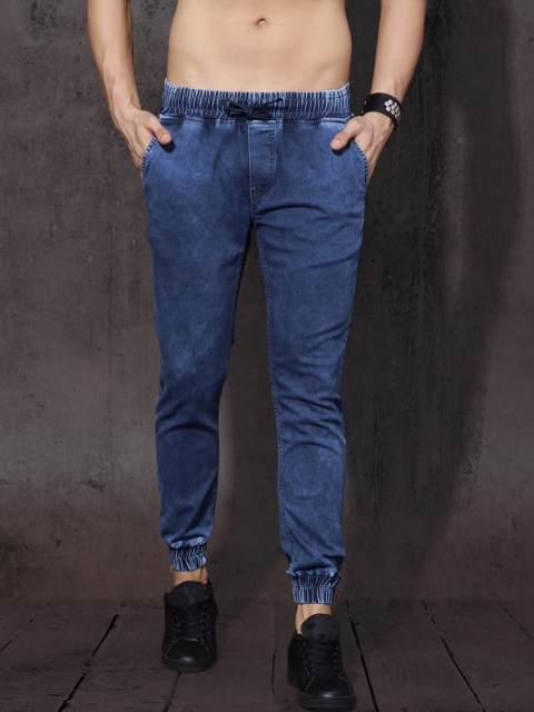 

Roadster Men Blue Slim Fit Mid-Rise Clean Look Stretchable Jogger Jeans