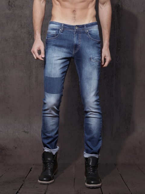 

Roadster Men Blue Skinny Fit Mid-Rise Clean Look Stretchable Jeans
