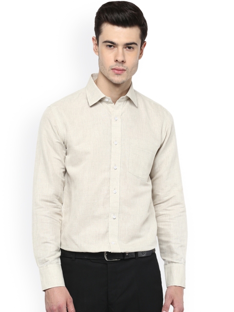 

DENNISON Men Off-White Comfort Regular Fit Solid Formal Shirt