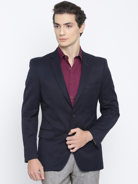 

U.S. Polo Assn. Navy Regular Fit Single-Breasted Formal Blazer, Navy blue