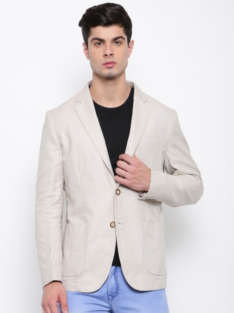 

U.S. Polo Assn. Beige Regular Fit Single-Breasted Smart Casual Blazer