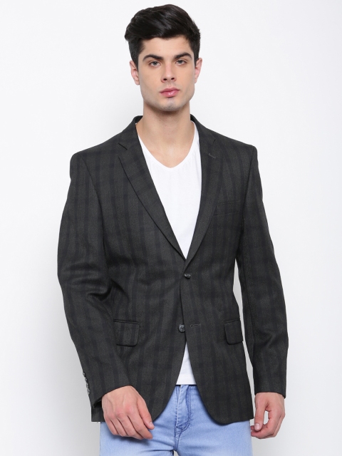 

U.S. Polo Assn. Men Black Checked Blazer