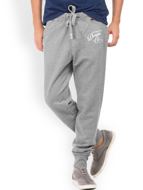 

U.S. Polo Assn. Denim Co. Men Grey Regular Fit Solid Joggers