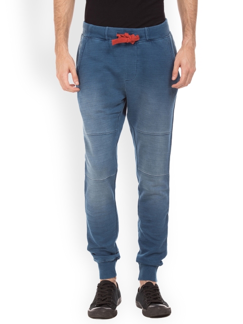 

U.S. Polo Assn. Denim Co. Men Blue Regular Fit Faded Joggers
