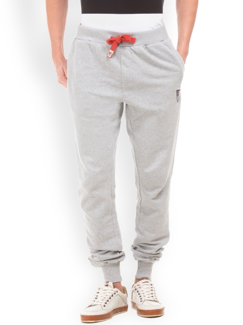 

U.S. Polo Assn. Men Grey Regular Fit Solid Joggers