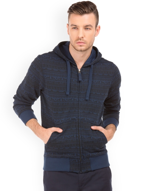 

U.S. Polo Assn. Denim Co. Men Blue Solid Sweatshirt
