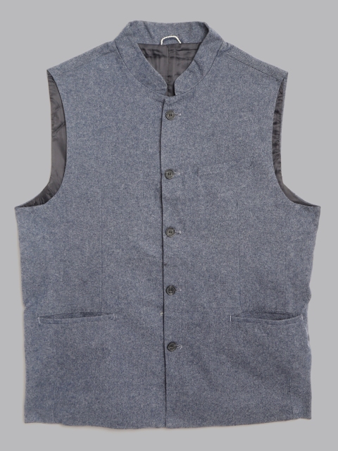 

U.S. Polo Assn. Men Blue Melange Effect Nehru Jacket