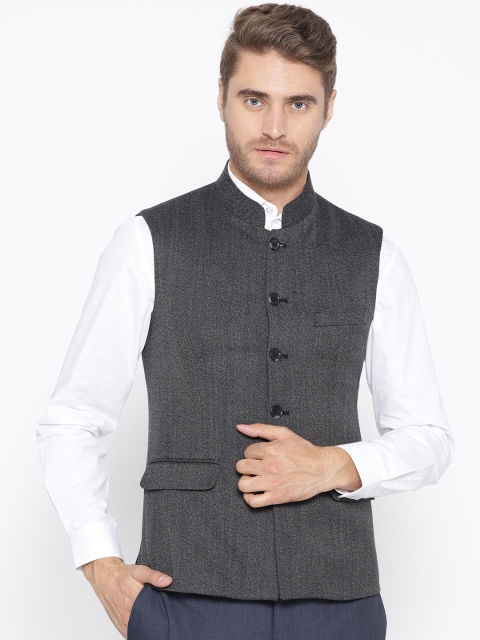 

U.S. Polo Assn. Men Brown Solid Nehru Jacket