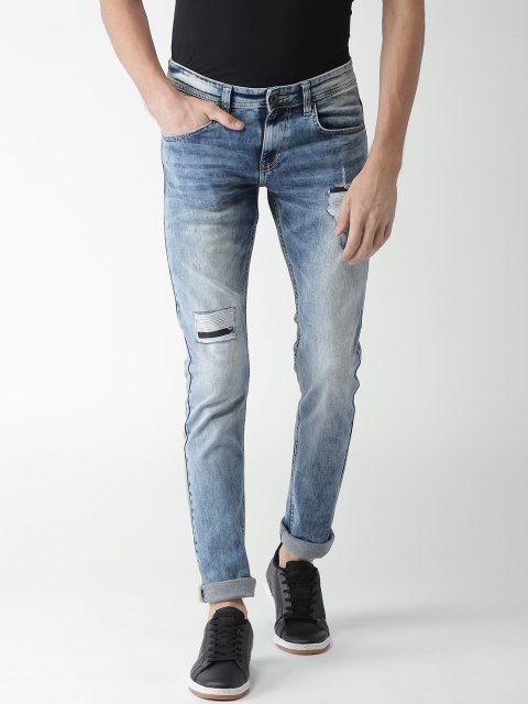 

Celio Men Blue Slim Fit Mid-Rise Mildly Distressed Stretchable Jeans