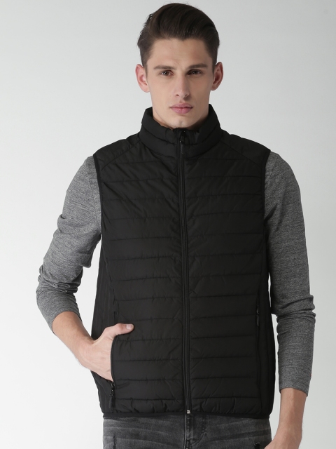 

Celio Men Black Solid Water Resistant Jacket