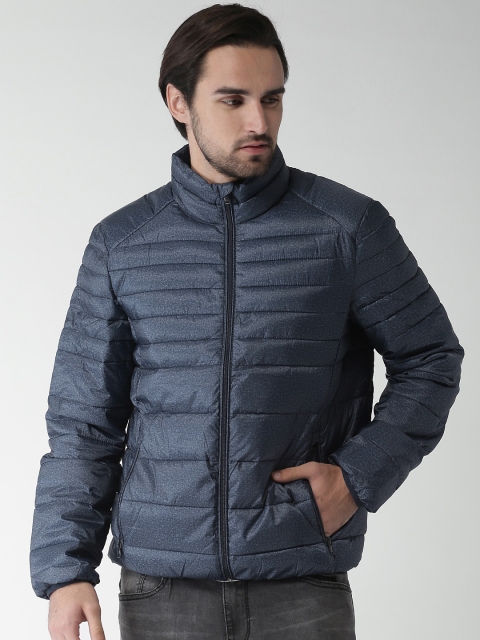 

Celio Men Blue Solid Water Resistant Jacket