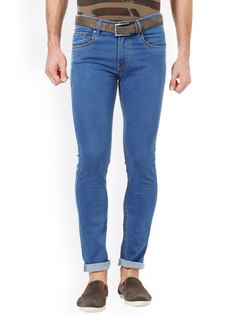 

People Men Blue Slim Fit Mid-Rise Clean Look Jeans