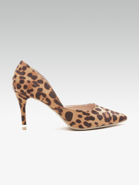 

DOROTHY PERKINS Women Brown Animal Print Pumps