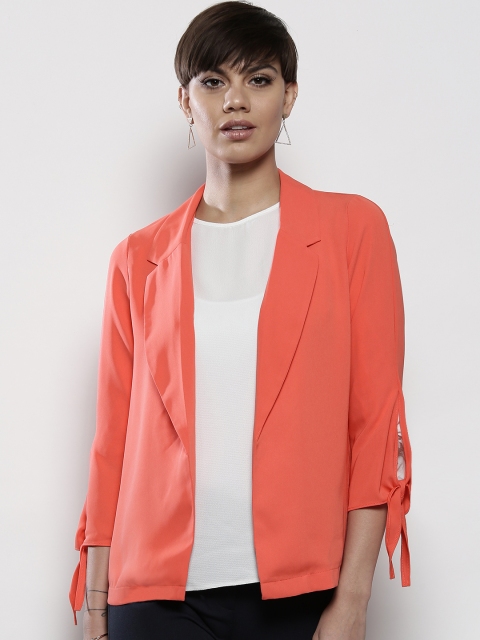 

DOROTHY PERKINS Coral Orange Solid Shrug