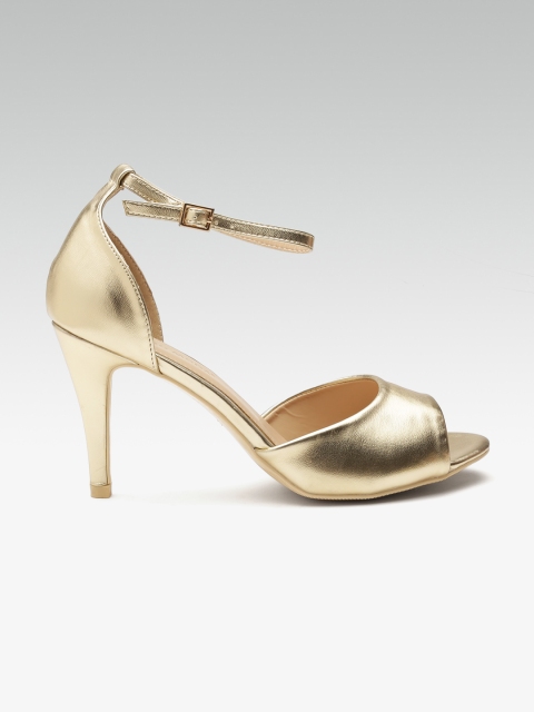 

DOROTHY PERKINS Women Gold-Toned Solid Heels