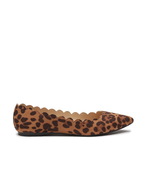 

DOROTHY PERKINS Women Brown Printed Synthetic Ballerinas