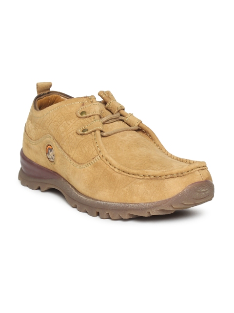 

Woodland Men Brown Leather Derbys