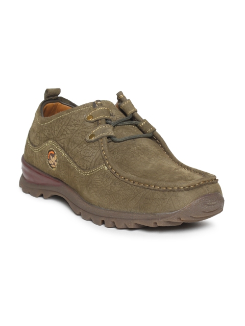 

Woodland Men Olive Green Nubuck Derbys