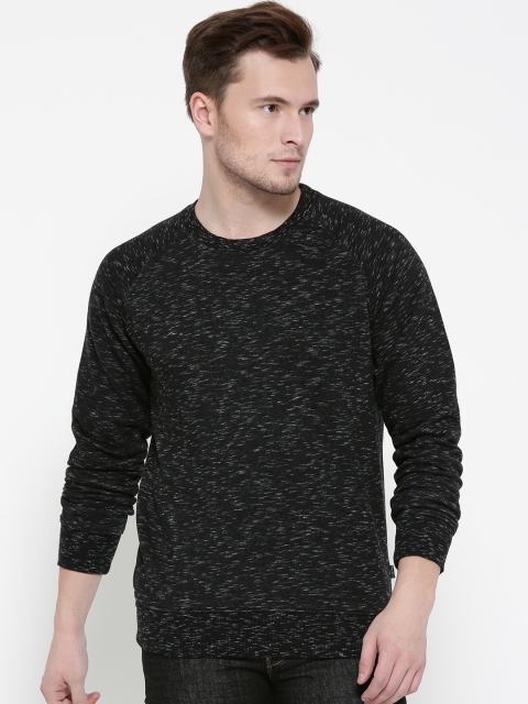 

Pepe Jeans Men Black Solid Sweatshirt