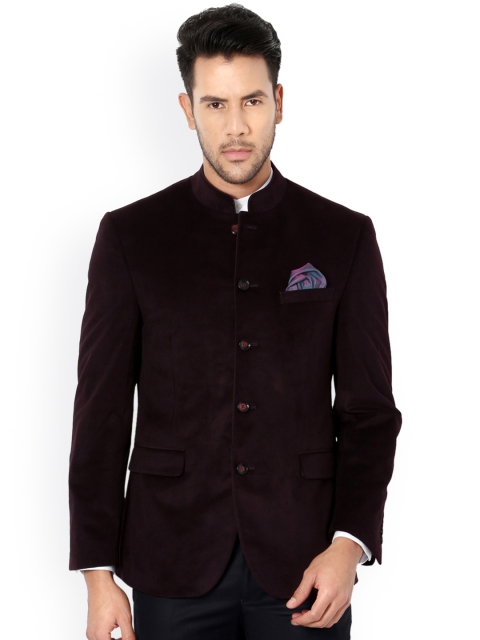 

Van Heusen Brown Single-Breasted Slim Fit Blazer