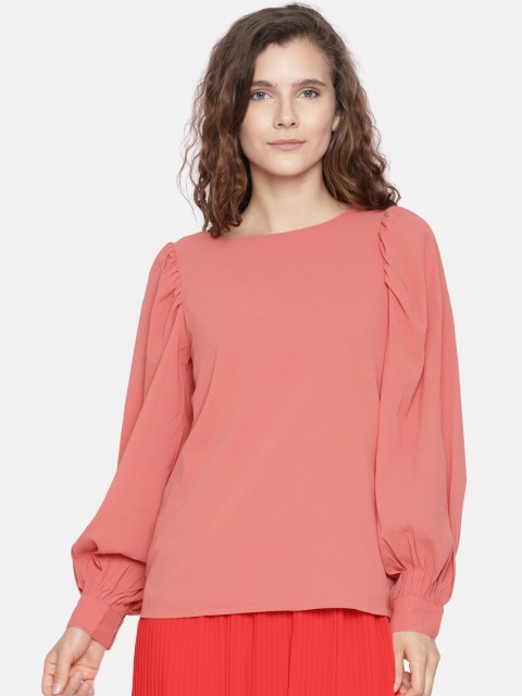 

Vero Moda Women Pink Solid Top