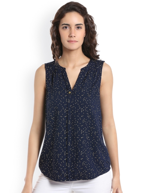 

Vero Moda Women Blue Printed Top