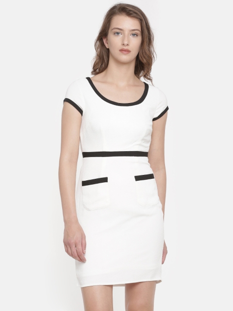 

Vero Moda Women White Sheath Dress
