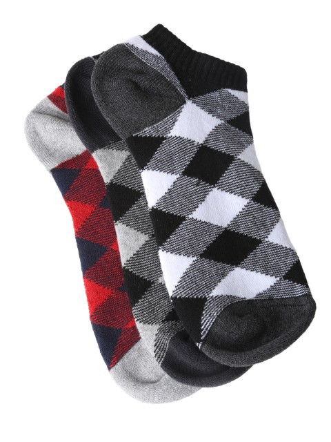 

Alvaro Castagnino Men Pack of 3 Ankle-Length Socks, Grey