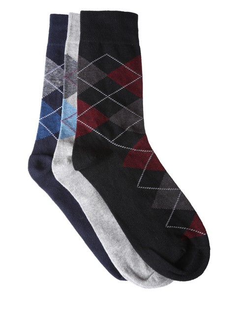 

Alvaro Castagnino Men Pack of 3 Above Ankle-Length Socks, Navy blue