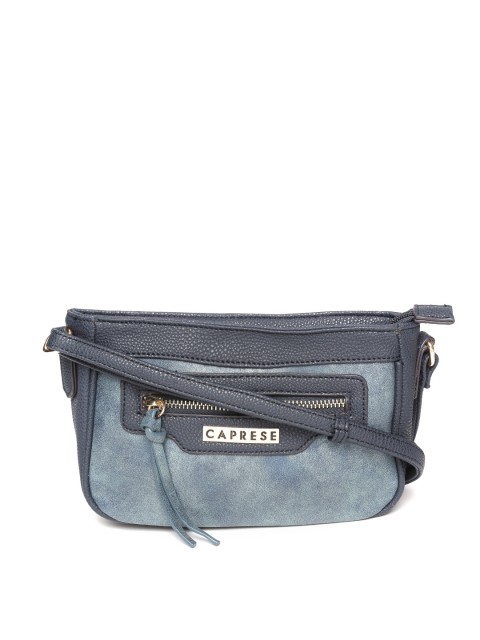 

Caprese Blue Solid Sling Bag